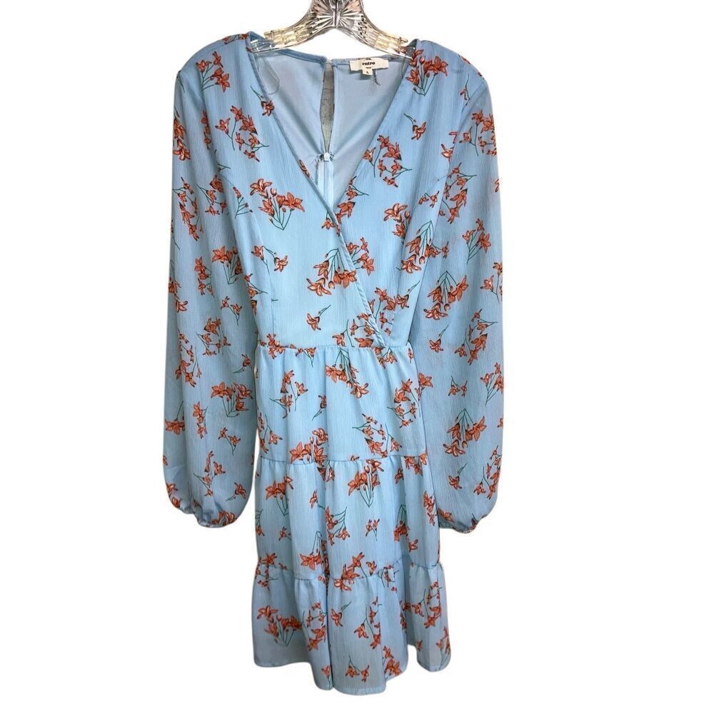 450. Entro long sleeve floral dress large